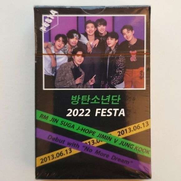 BOX of 55 Unofficial BTS 2022 Festa Photocards (Lomo cards) - Picture 1 of 8